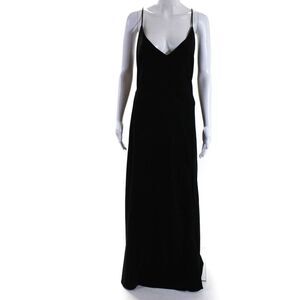 Nicholas Womens Black Belted Slip Gown Black Size 0 11708478